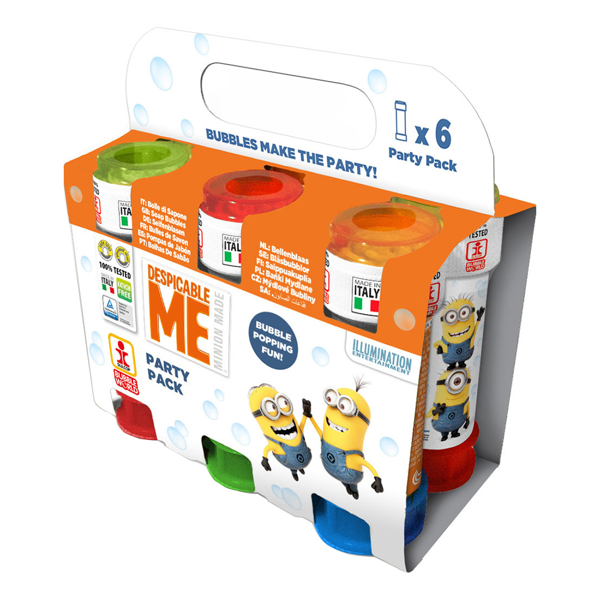 minions - set 6 tuburi baloane de sapun