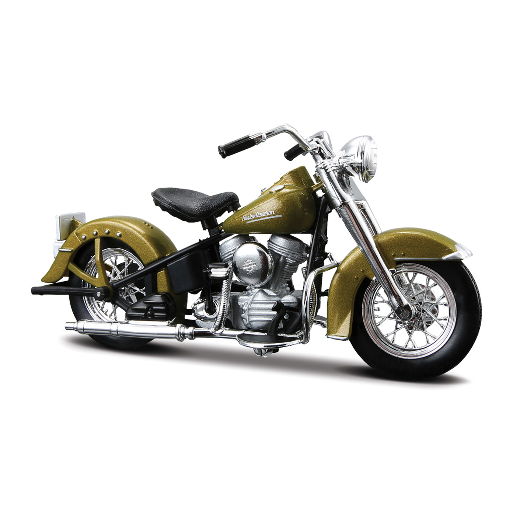 motocicleta maisto kit de asamblare harley-davidson 74fl hydra glide 1953 1:18