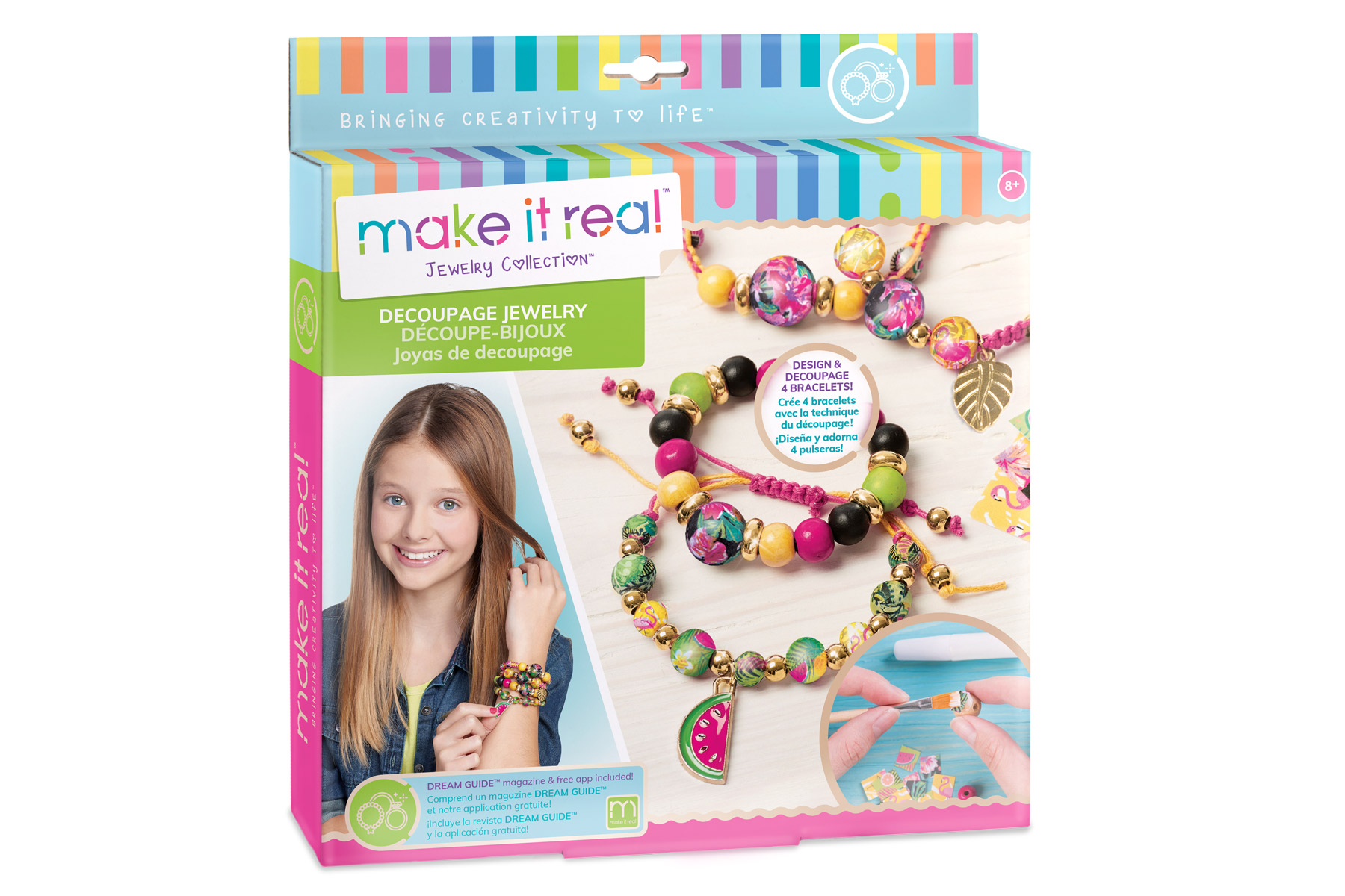 Set de bratari cu colaje, make it real