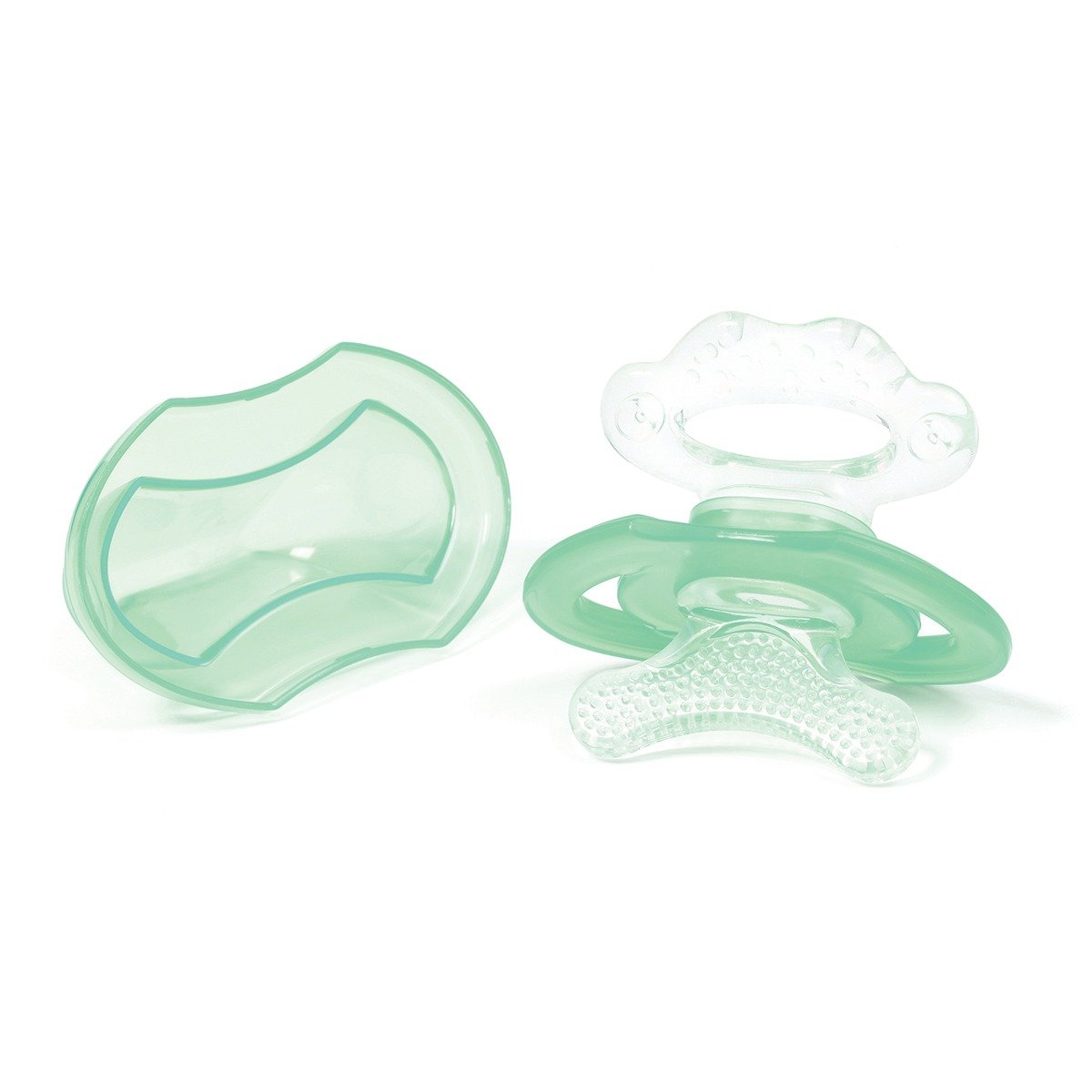 Inel gingival cu forma de suzeta babyono, verde