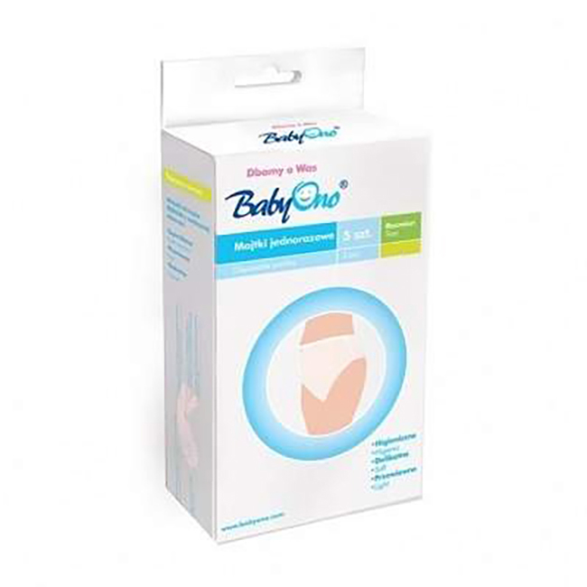 Set chiloti unica folosinta pentru gravide babyono, marimea m, 5 bucati