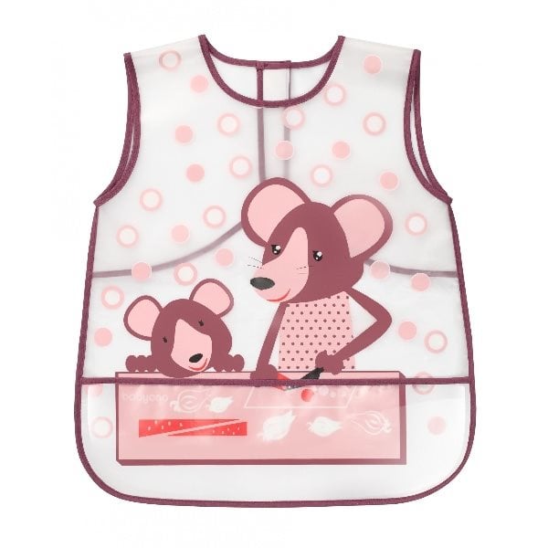 Baveta impermeabila tip sort baby ono, creativ baby, roz