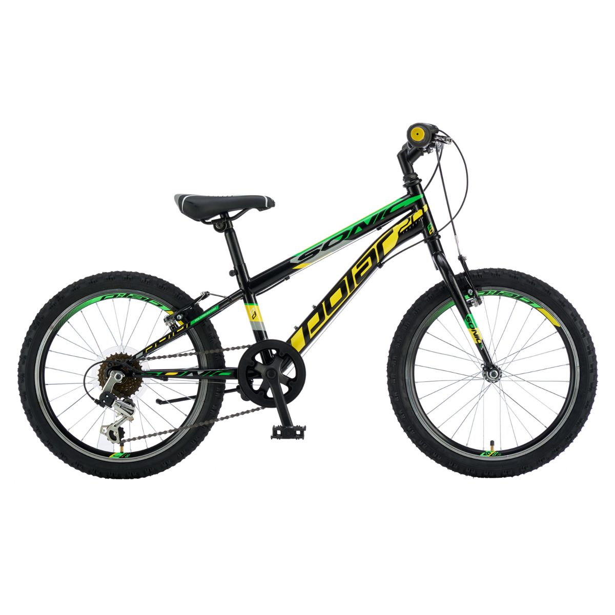 Bicicleta Polar, Sonic, 20 inch, Negru Verde Biciclete Copii 2023-09-26