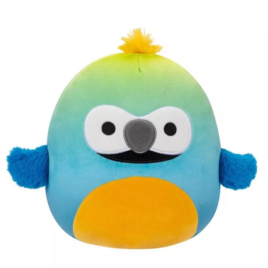 Jucarie de plus, Squishmallows, Papagalul Baptise, 19 cm