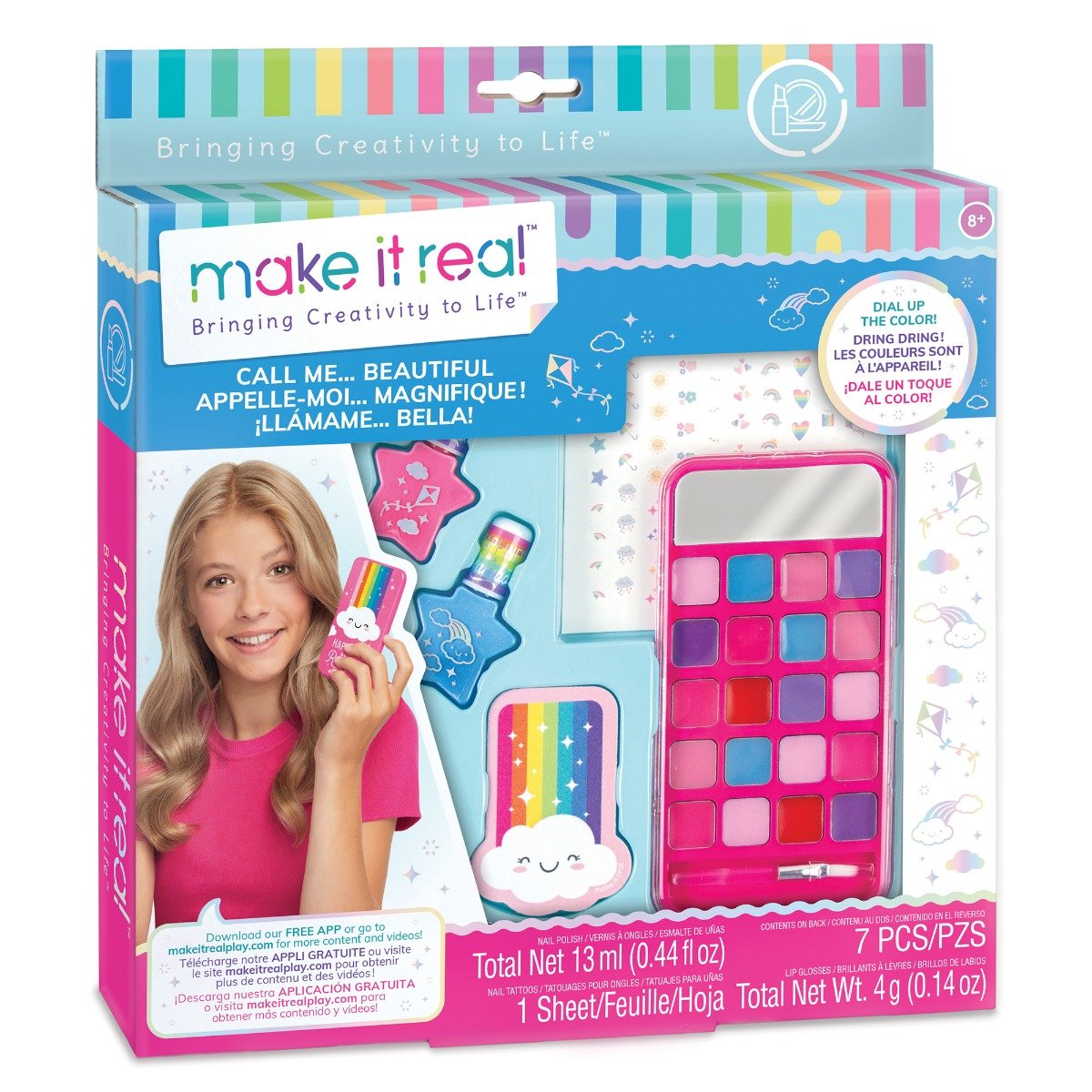 Set de cosmetice, make-up si unghii, Make It Real, 7 piese
