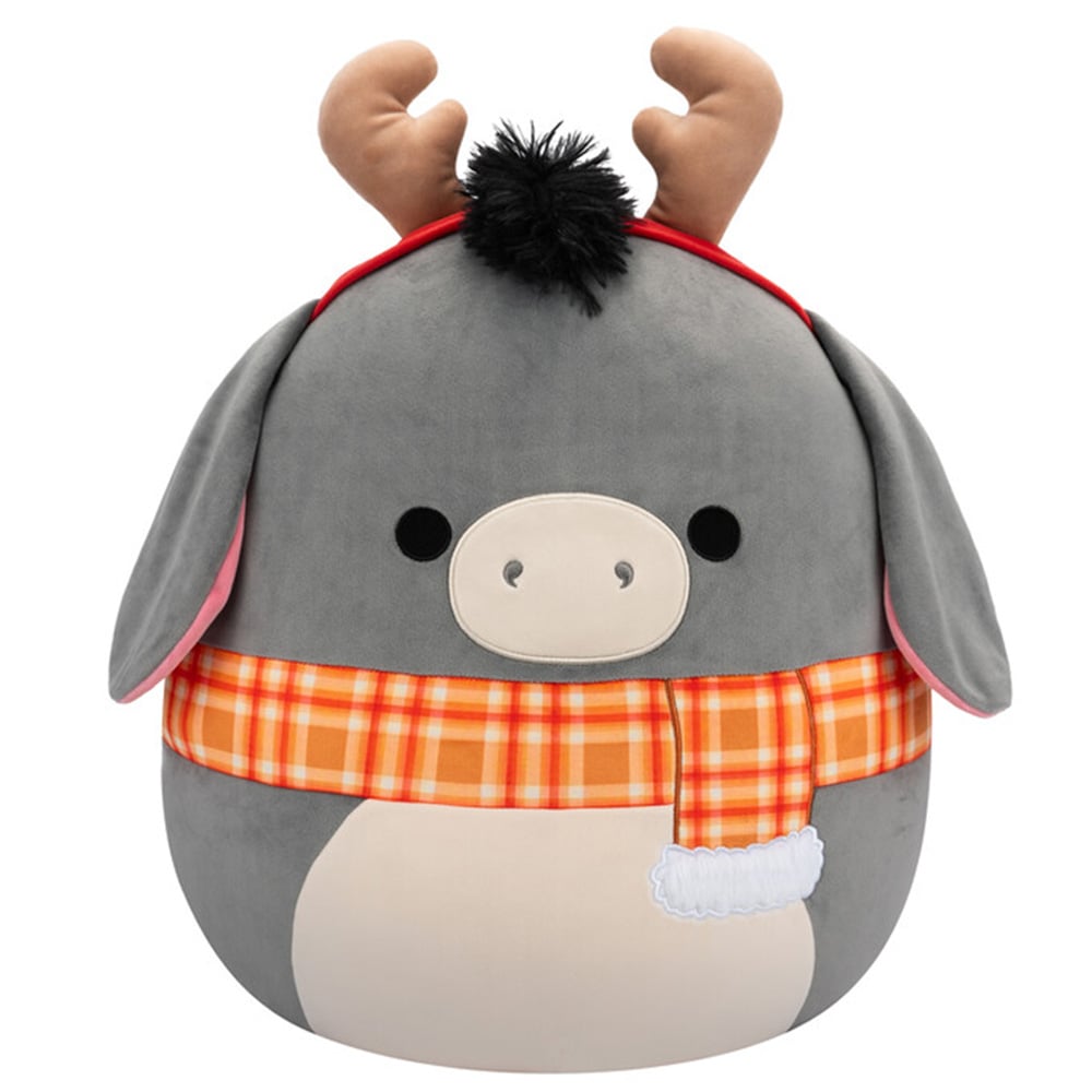 Jucarie de plus, Squishmallows Xmas, Jason cu coarne de ren, 19 cm
