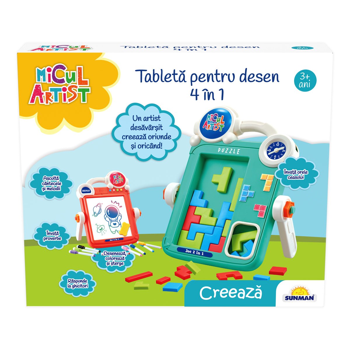 Tableta interactiva 4 in 1, Micul Artist