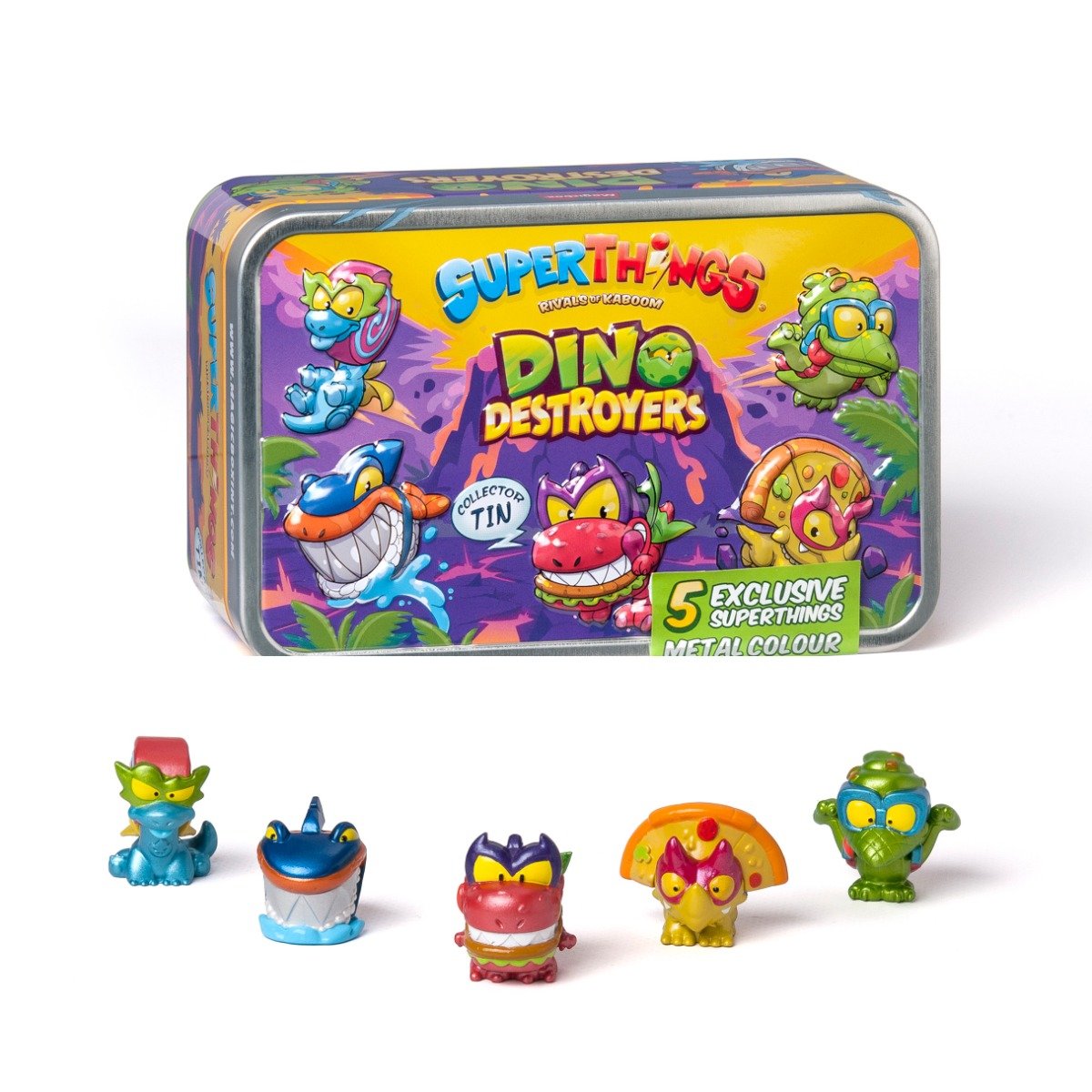 Set 5 figurine in cutie, SuperThings, Dino Destroyers