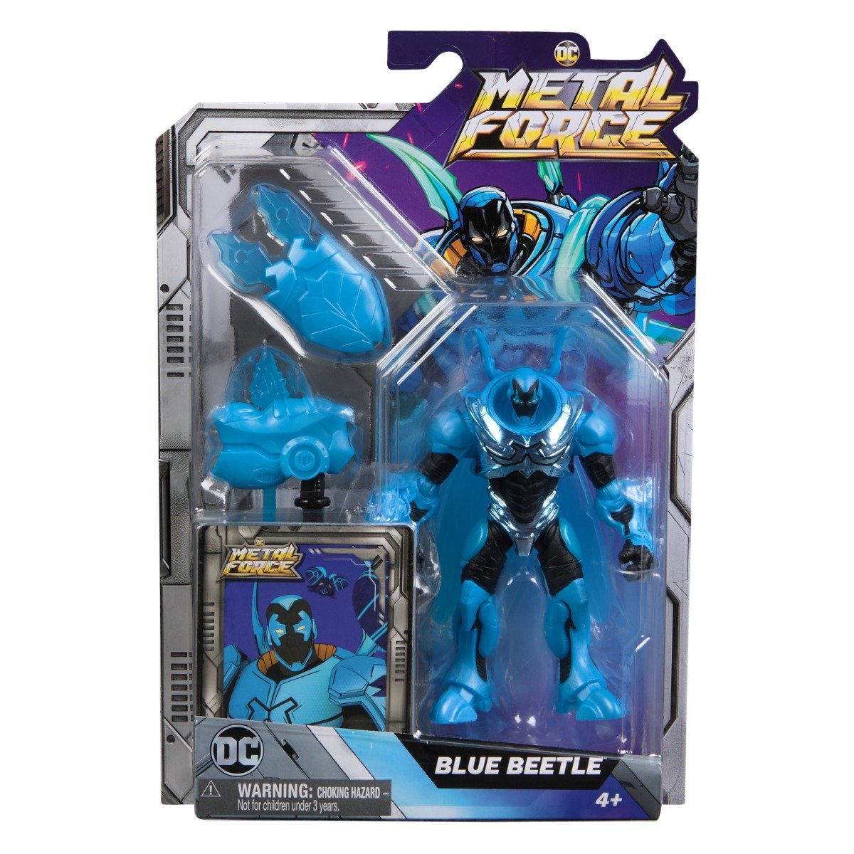 Figurina Dc Universe, Blue Beetle, Metal Force, 10 cm, 20151864