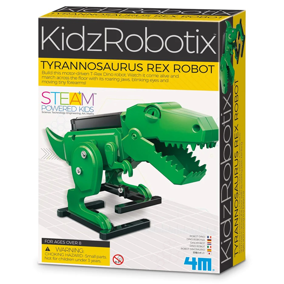 Set constructie robot 4M, T-Rex, Kidz Robotix