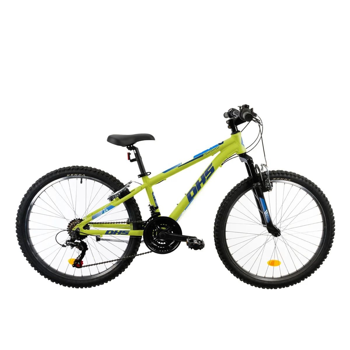 Bicicleta DHS, Terrana, 24 inch, Verde Bicicleta imagine 2022 protejamcopilaria.ro