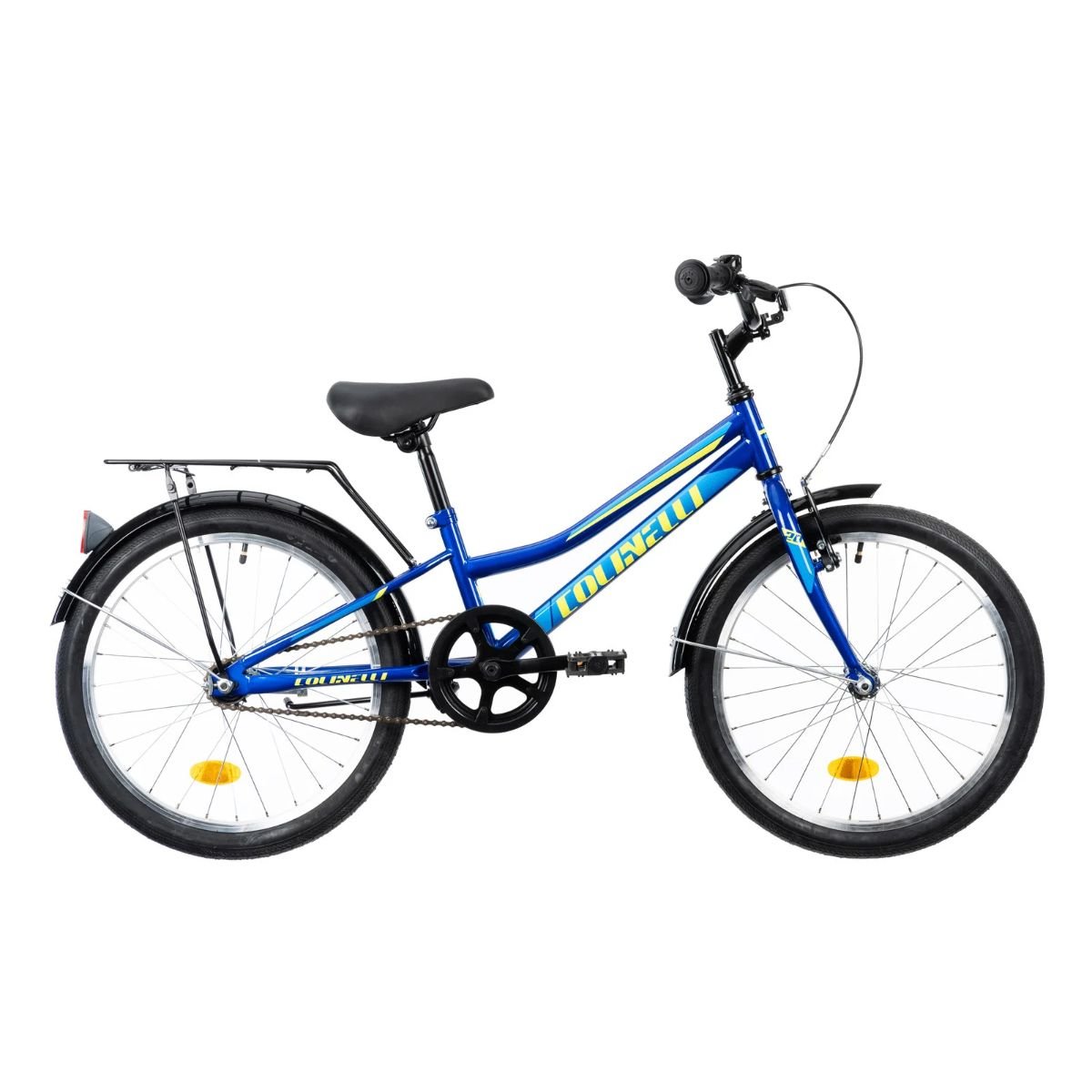 Bicicleta Colinelli COL01, 20 inch, 1 Viteze, Cadru Otel, Frane V-Brake, Albastru albastru imagine 2022 protejamcopilaria.ro