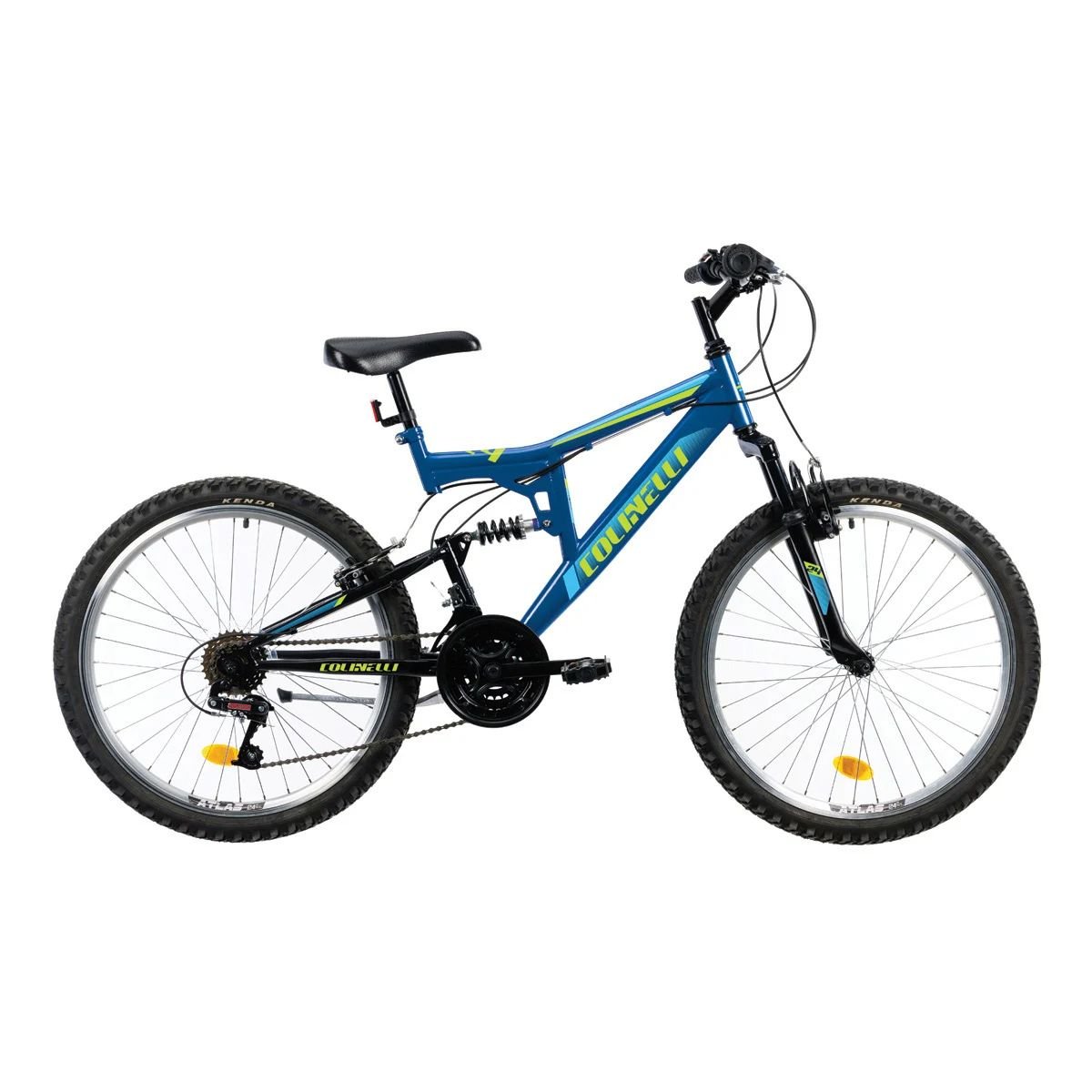 Bicicleta Colinelli COL41, 24 inch, 18 Viteze, Cadru Otel, Frane V-Brake, Albastru albastru imagine 2022 protejamcopilaria.ro