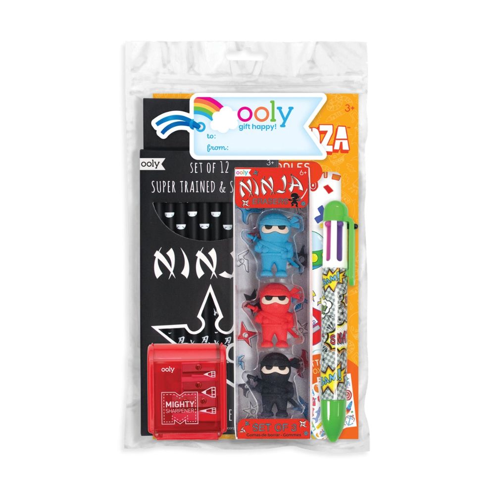Set cadou Ooly Happy pack, Cool ninjas cadou imagine noua responsabilitatesociala.ro