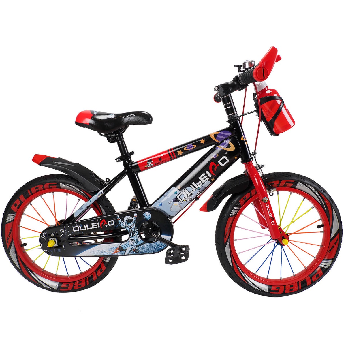 Bicicleta copii 5-7 ani, cu roti ajutatoare, Action One Genesis, 16 inch, Rosu Action One imagine noua