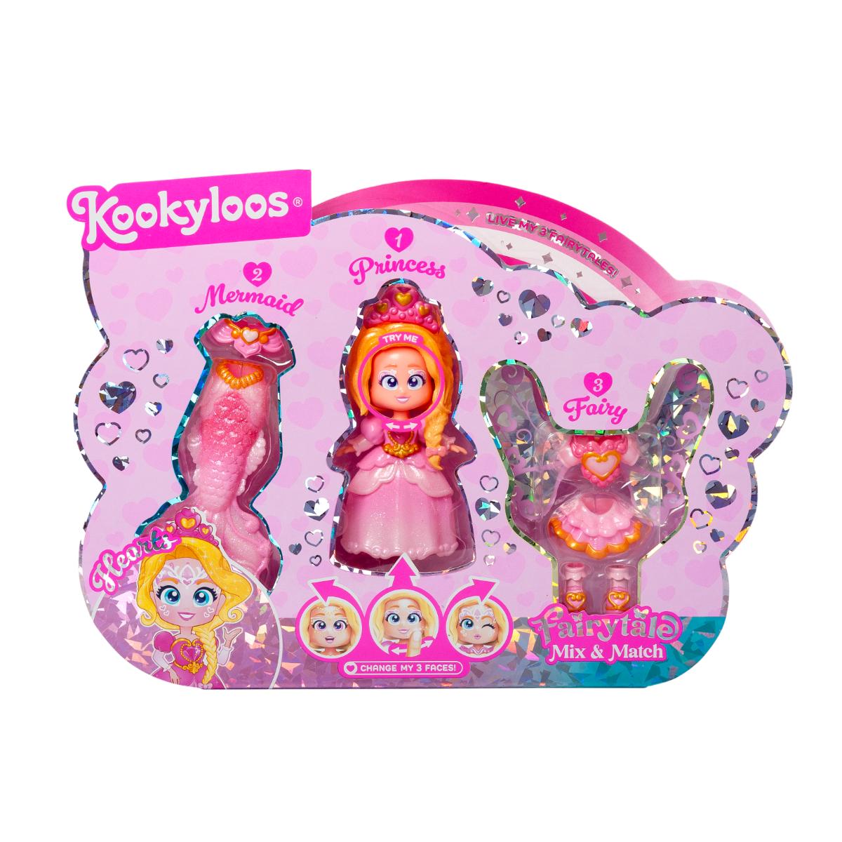 Set de joaca cu papusa Kookyloos, Fairytale Mix&Match, Hearts