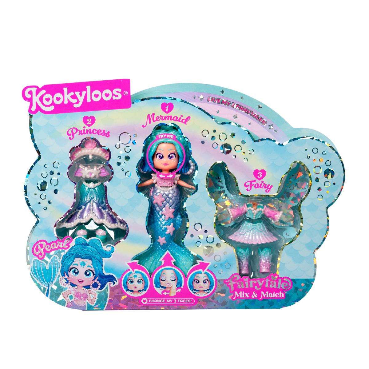 Set de joaca cu papusa Kookyloos, Fairytale Mix&Match, Pearl