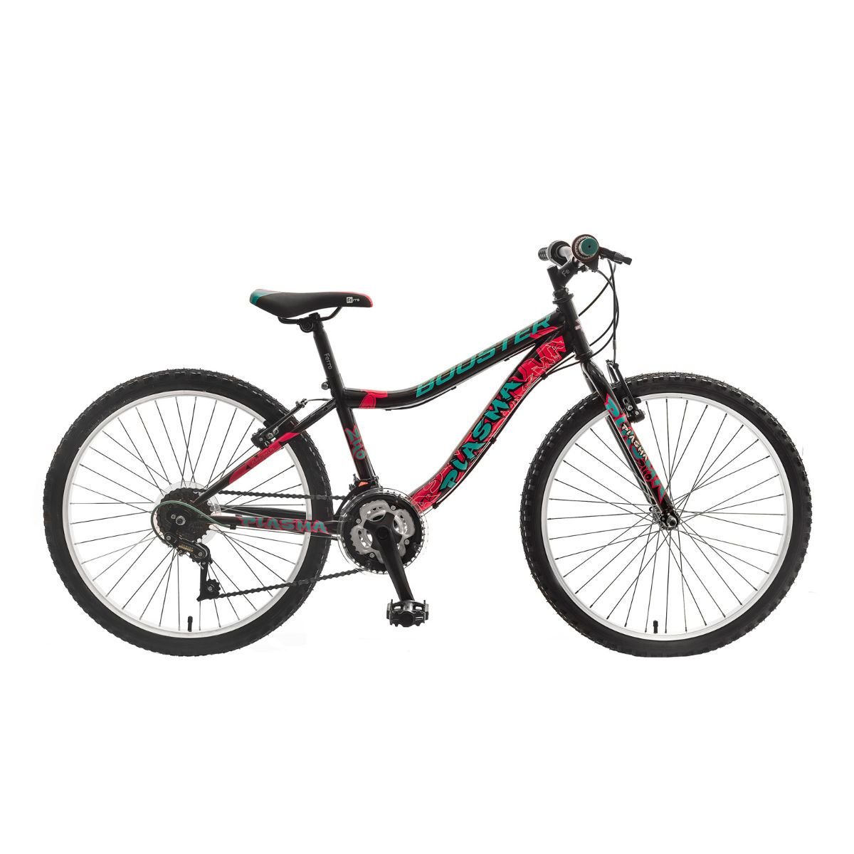Bicicleta Polar, Booster Plasma, 24 inch, Negru-Roz Biciclete Copii 2023-09-26
