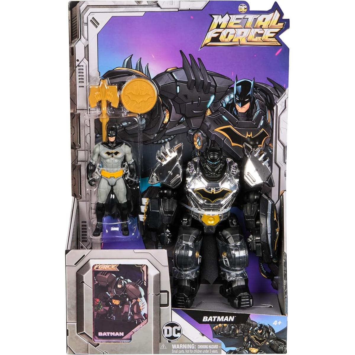 Set figurina cu armura, Dc Universe, Batman Metal Force, 15 cm, 6071723