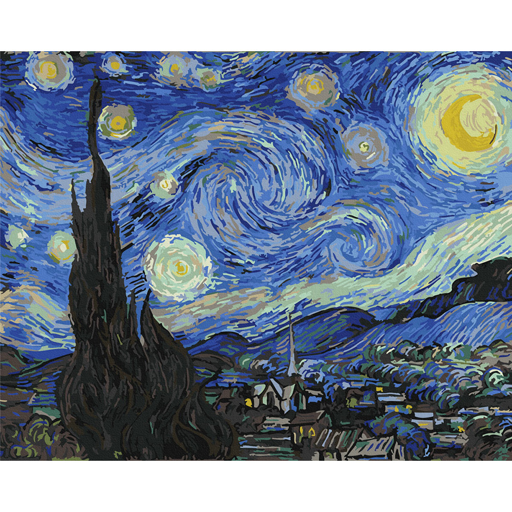 Set Pictura pe numere, Acuarello, Van Gogh Acuarello imagine noua responsabilitatesociala.ro