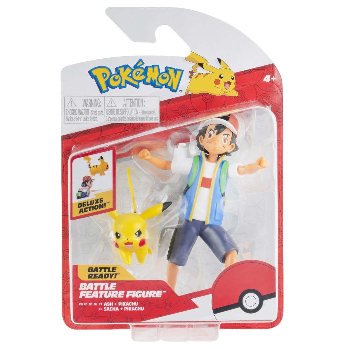 Figurina de actiune Pokemon, Ash si Pikachu