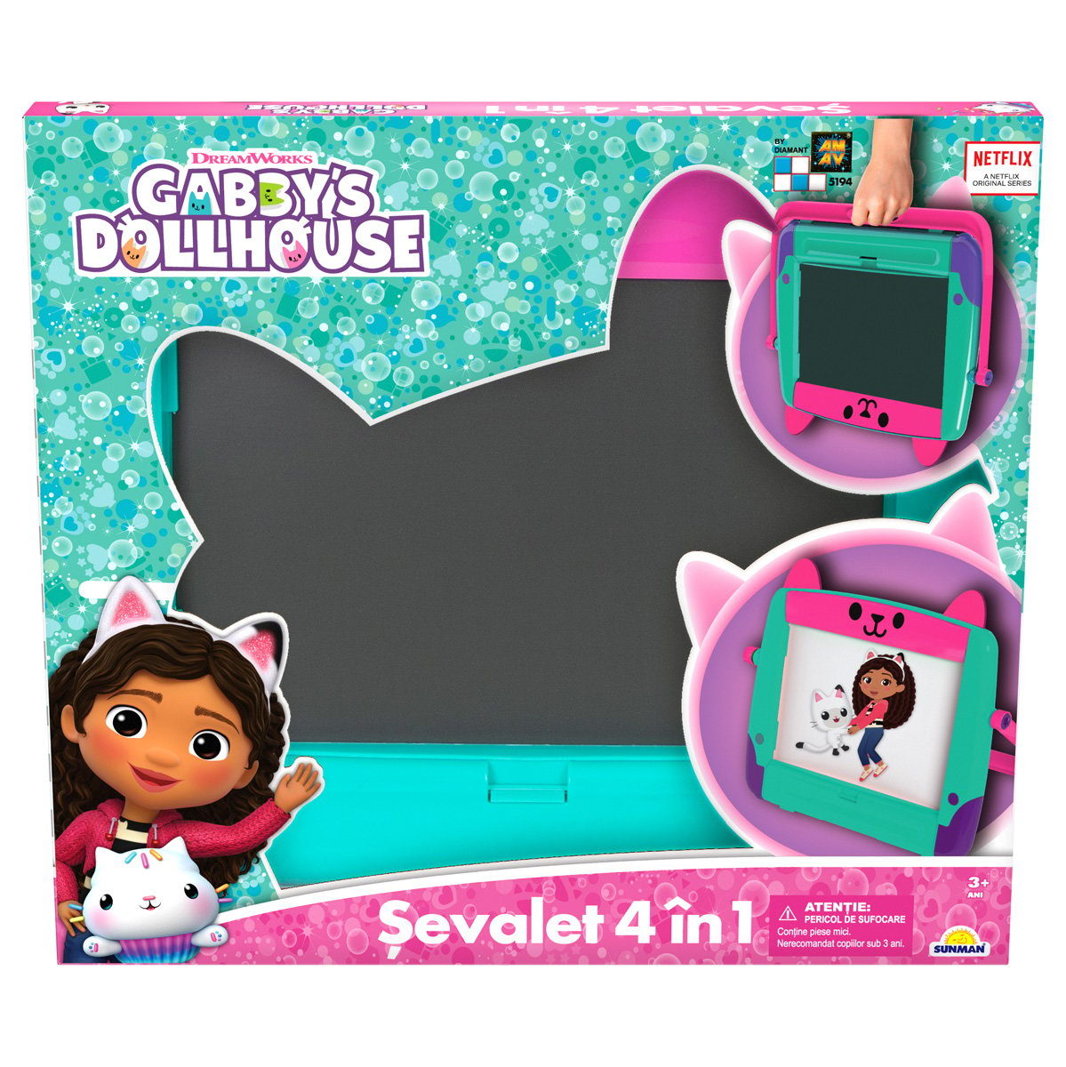 Tabla de desen, Gabbys Dollhouse, Sevalet 4 in 1