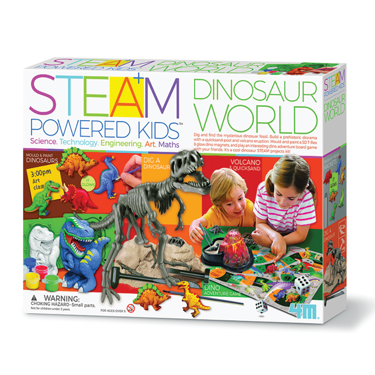 Kit stiintific, 4M, Lumea dinozaurilor, Steam kid