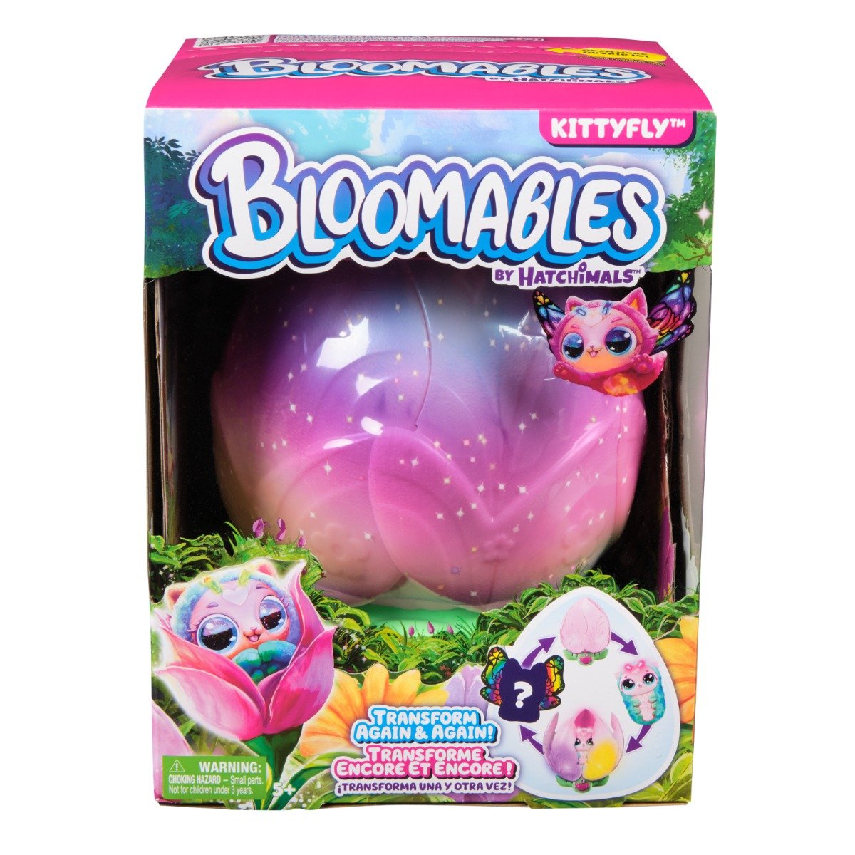 Figurina de plus surpriza, Hatchimals, Bloomables, Kittyfly, 6072450