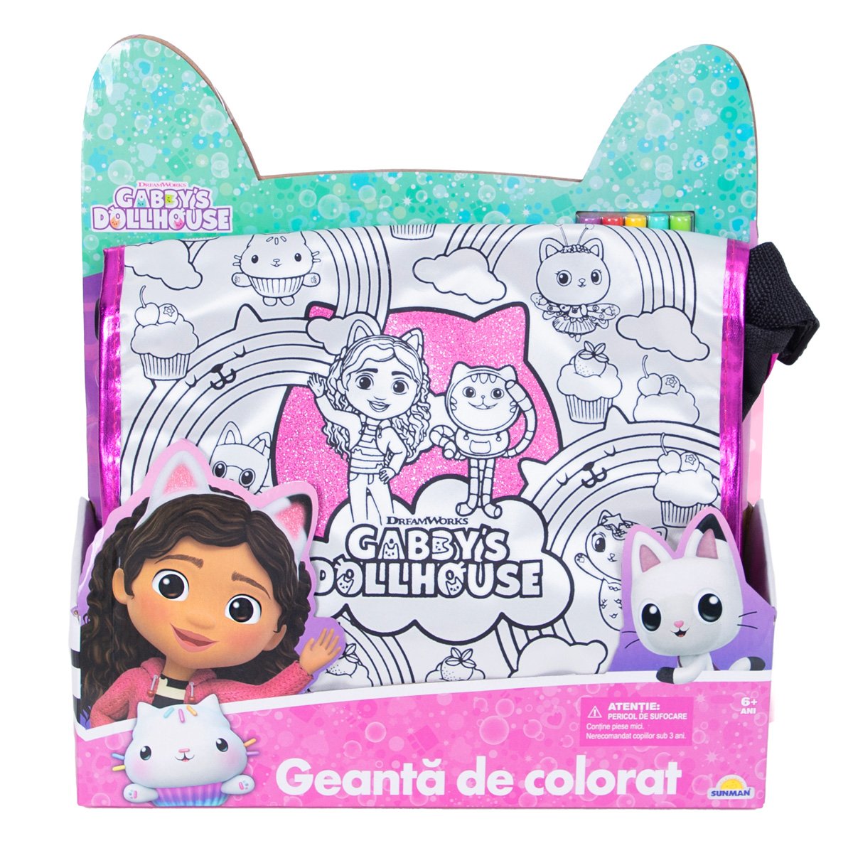 Geanta de colorat, Gabbys Dollhouse