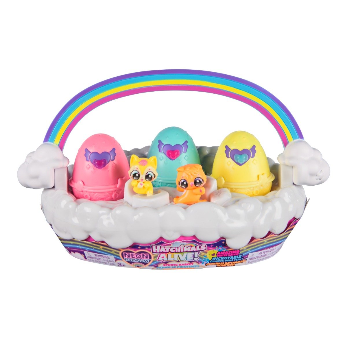 Set figurine in cosulet, Hatchimals, Alive Neon Rainbow, 6072741