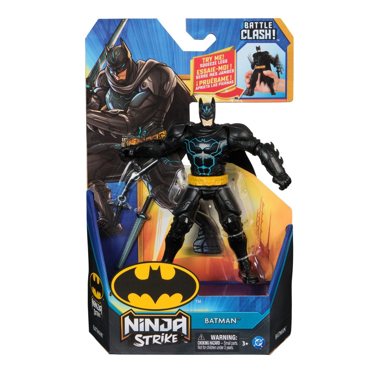 Figurina articulata, DC Comics, Ninja Strike, Battle Clash, Batman, 15 cm, 20151633