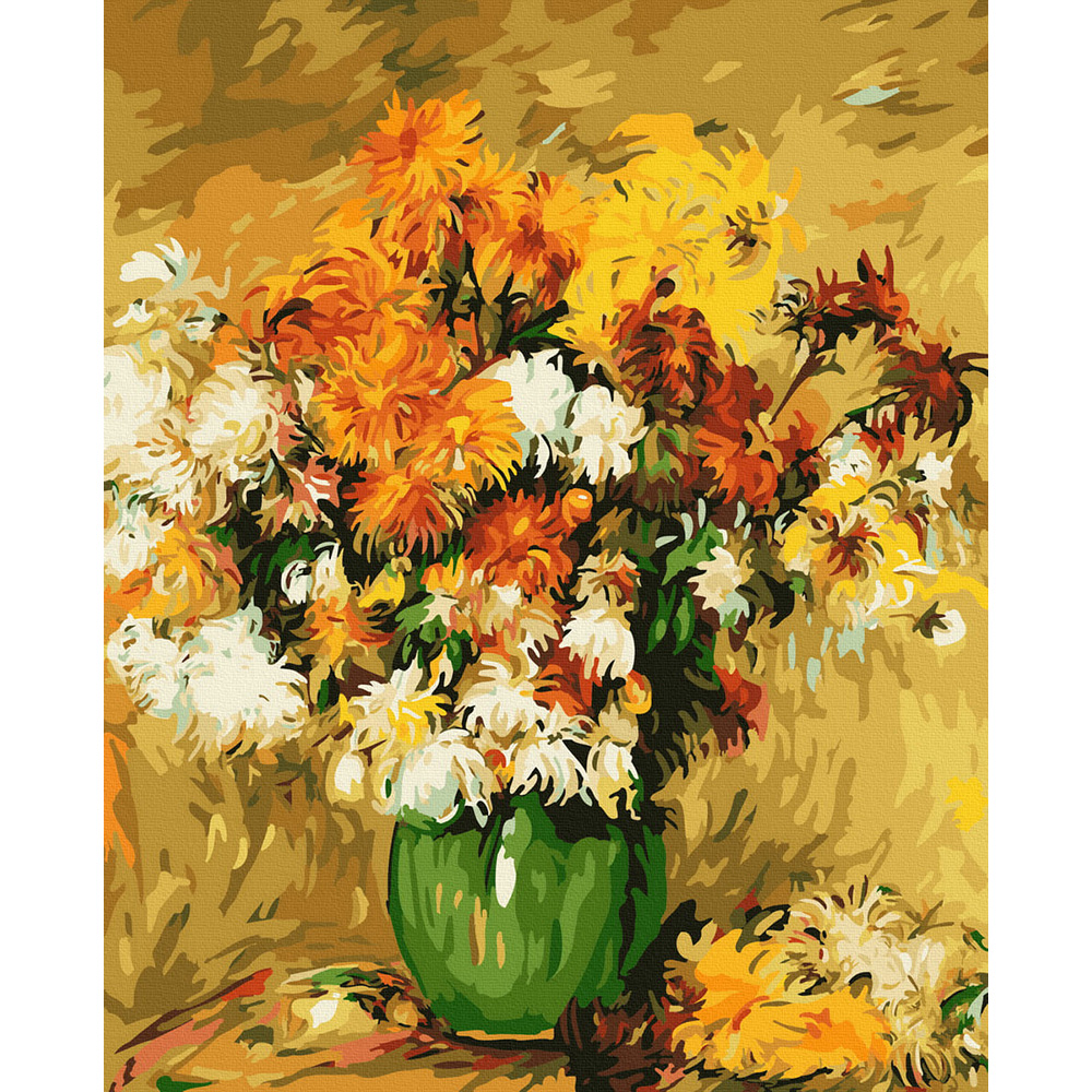 Set Pictura pe numere, Acuarello, Vaza cu flori de toamna