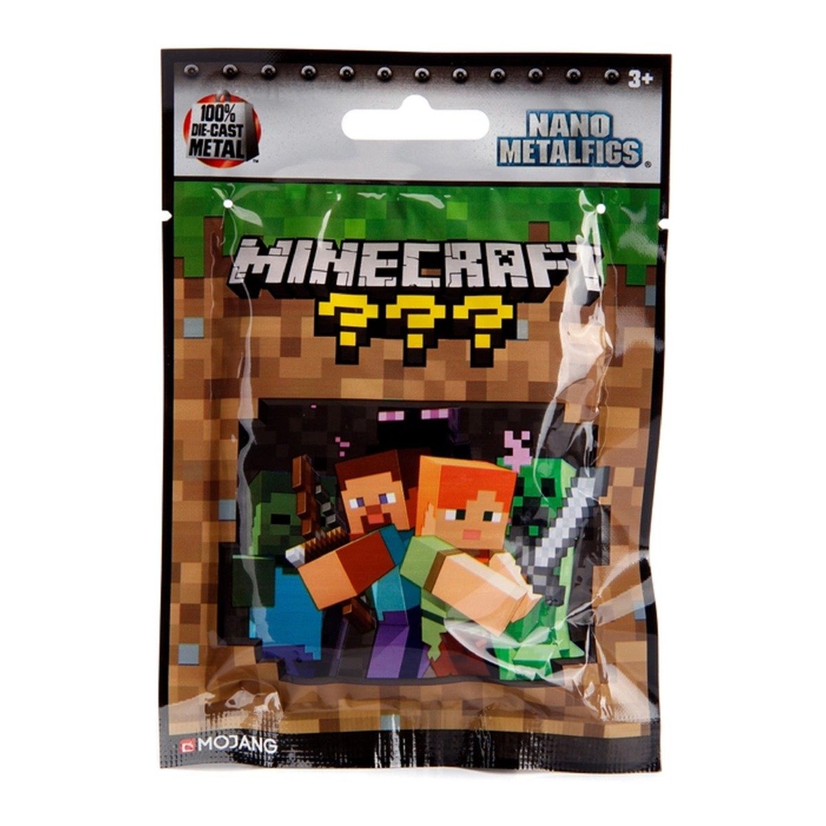 Figurina metalica, surpriza, Jada, Minecraft, 4 cm