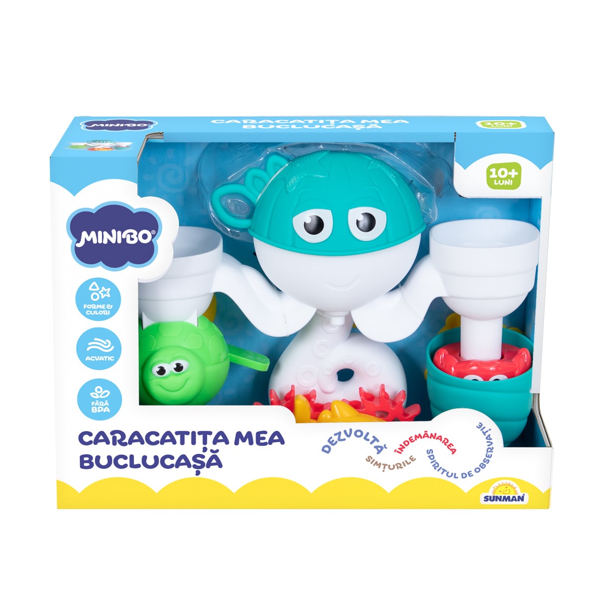 Jucarie de baie, Minibo, Caracatita