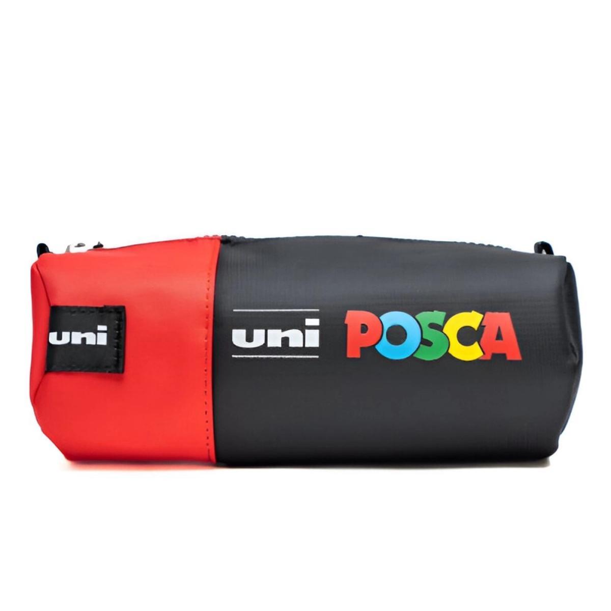 Penar echipat cu 16 markere, Posca Uni, Negru-Rosu