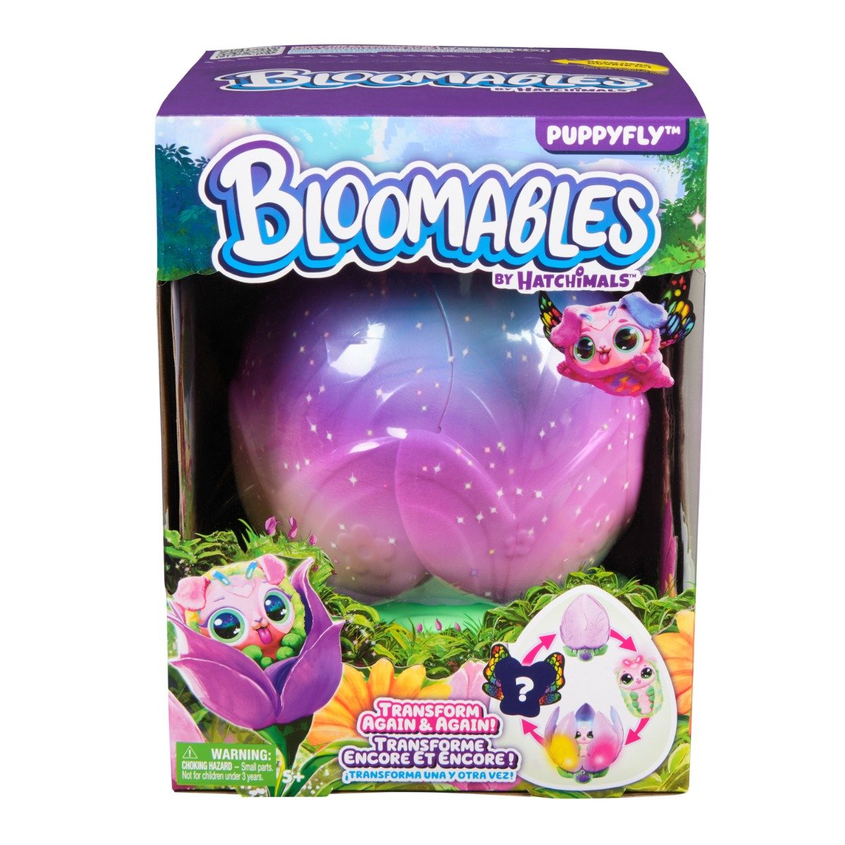 Figurina de plus surpriza, Hatchimals, Bloomables, Puppyfly, 6073019
