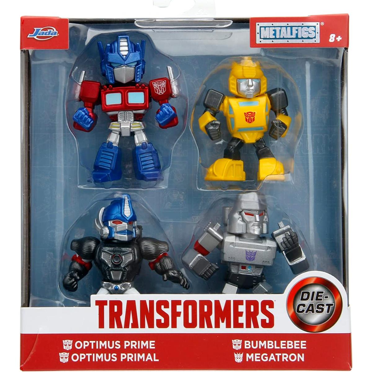 Set figurine metalice, Jada, Transformers, Seria 1, 6 cm