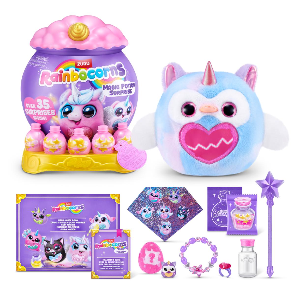 Jucarie de plus surpriza, Rainbocorns, Magic Potion Surprise, 35 surprize