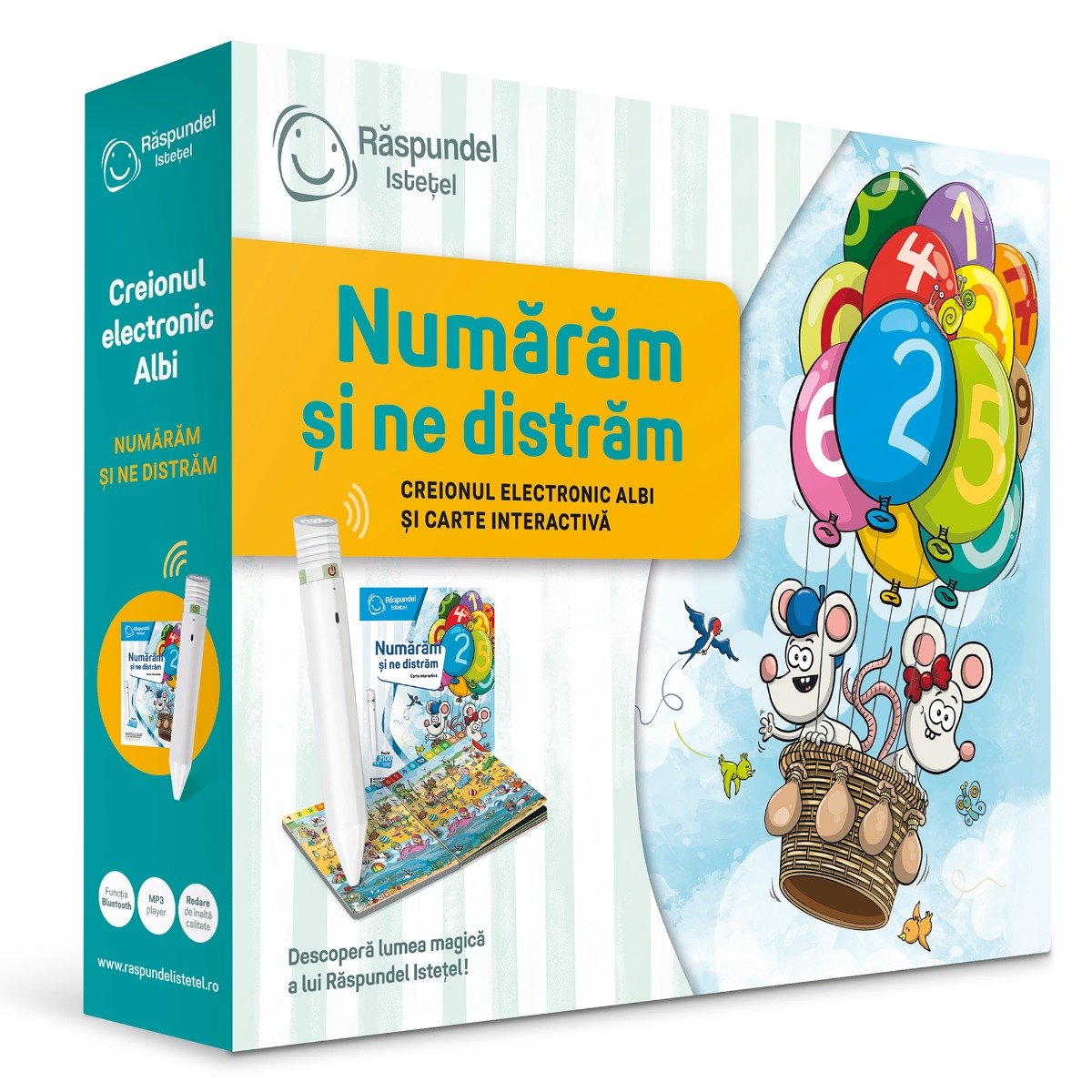 Carte interactiva si creion, Raspundel Istetel, Numaram si ne distram