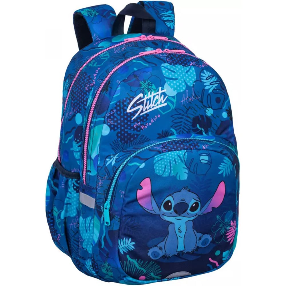 Ghiozdan cu 3 compartimente, Coolpack, Disney Stitch, Blue