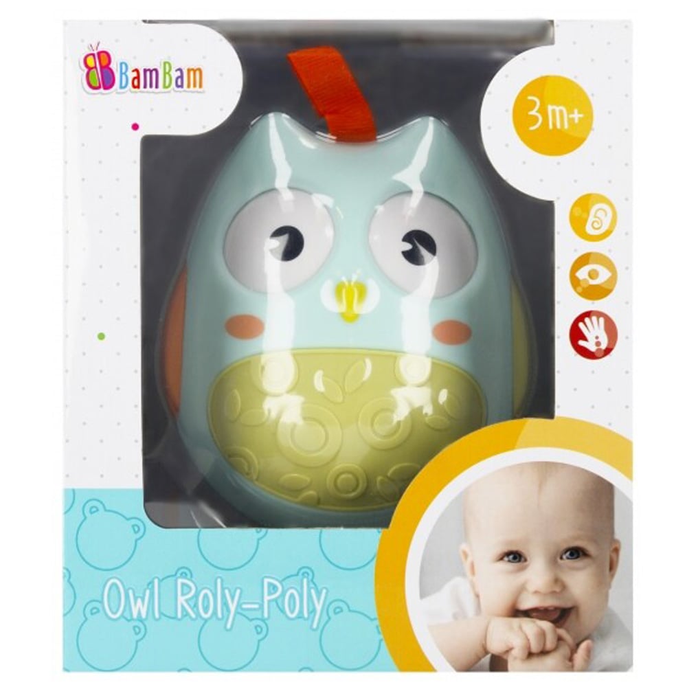 Jucarie care se leagana, BamBam, Bufnita, Verde