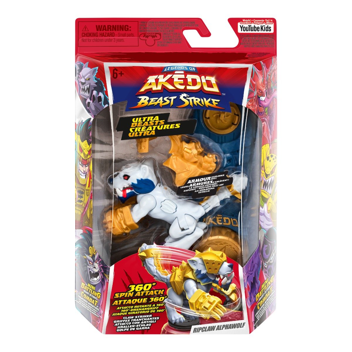 Figurina Ultra Beast, Akedo, Beast Strike, Ripclaw Alphawolf, S6