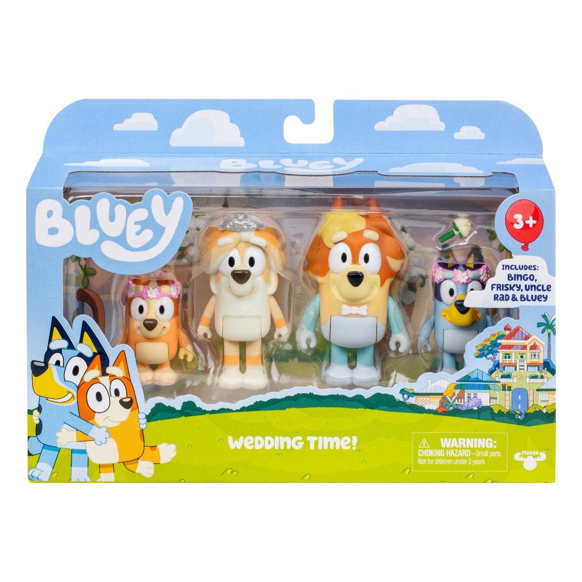 Set 4 figurine, Bluey, Wedding time