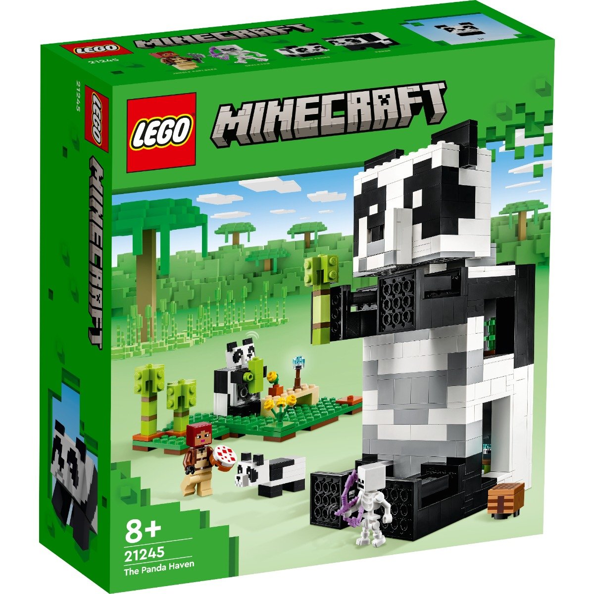 LEGO® Minecraft™ – Refugiul ursilor panda (21245) (21245) imagine 2022 protejamcopilaria.ro