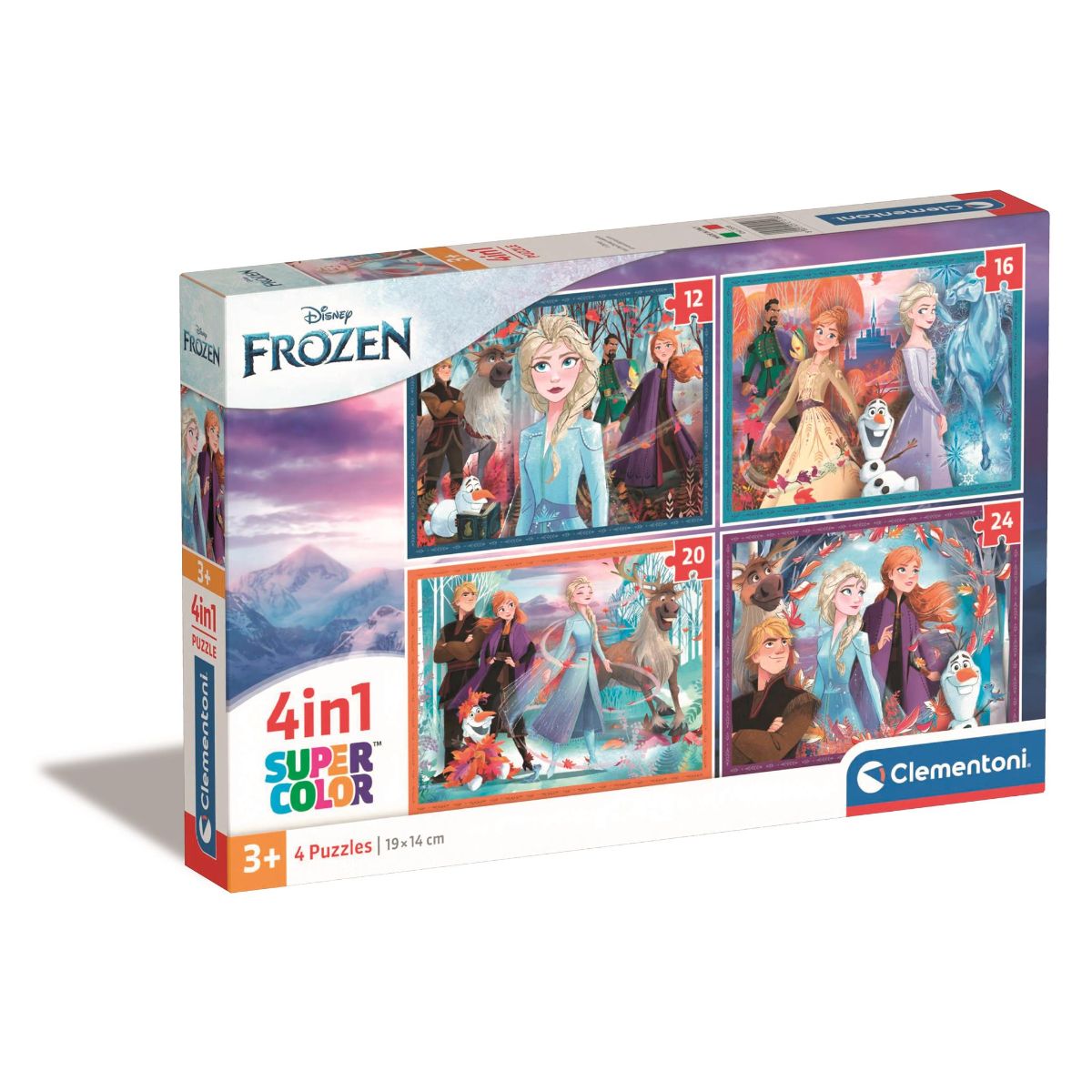 Puzzle 4 in 1 Clementoni Disney Frozen (12, 16, 20, 24 piese) (12 imagine 2022 protejamcopilaria.ro