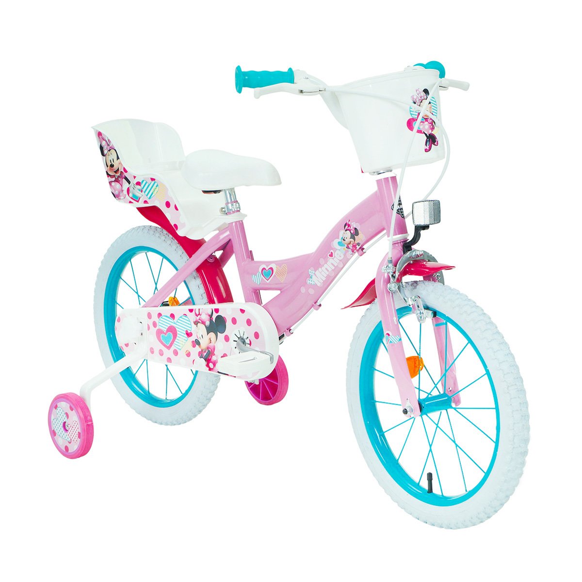 Bicicleta copii, Huffy, Disney Minnie, 16 inch Bicicleta imagine 2022 protejamcopilaria.ro