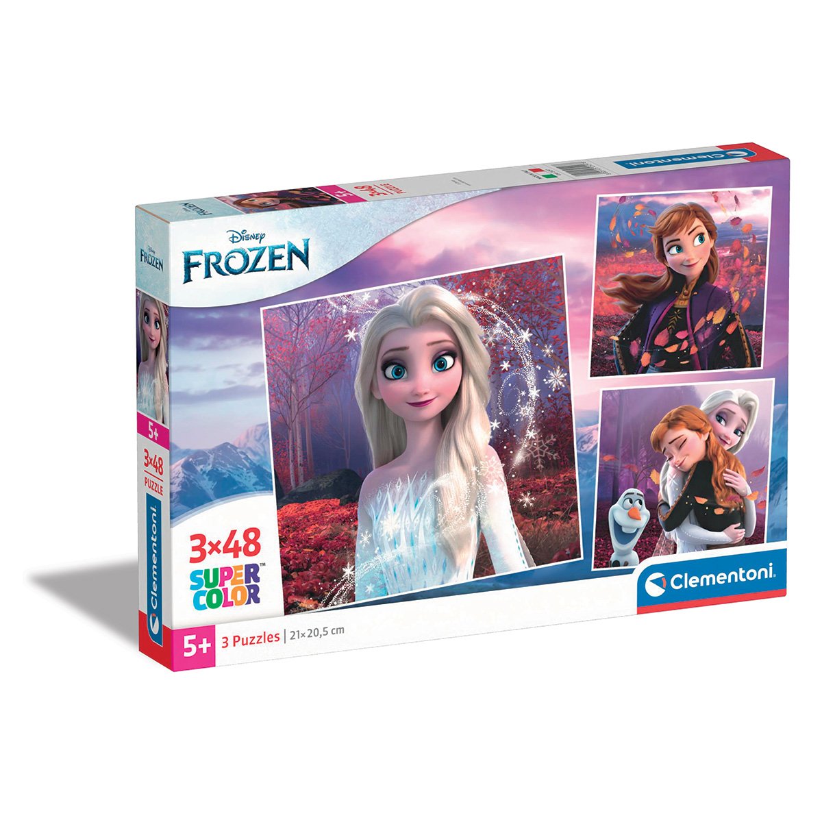 Puzzle Clementoni, Frozen, 3 x 48 piese