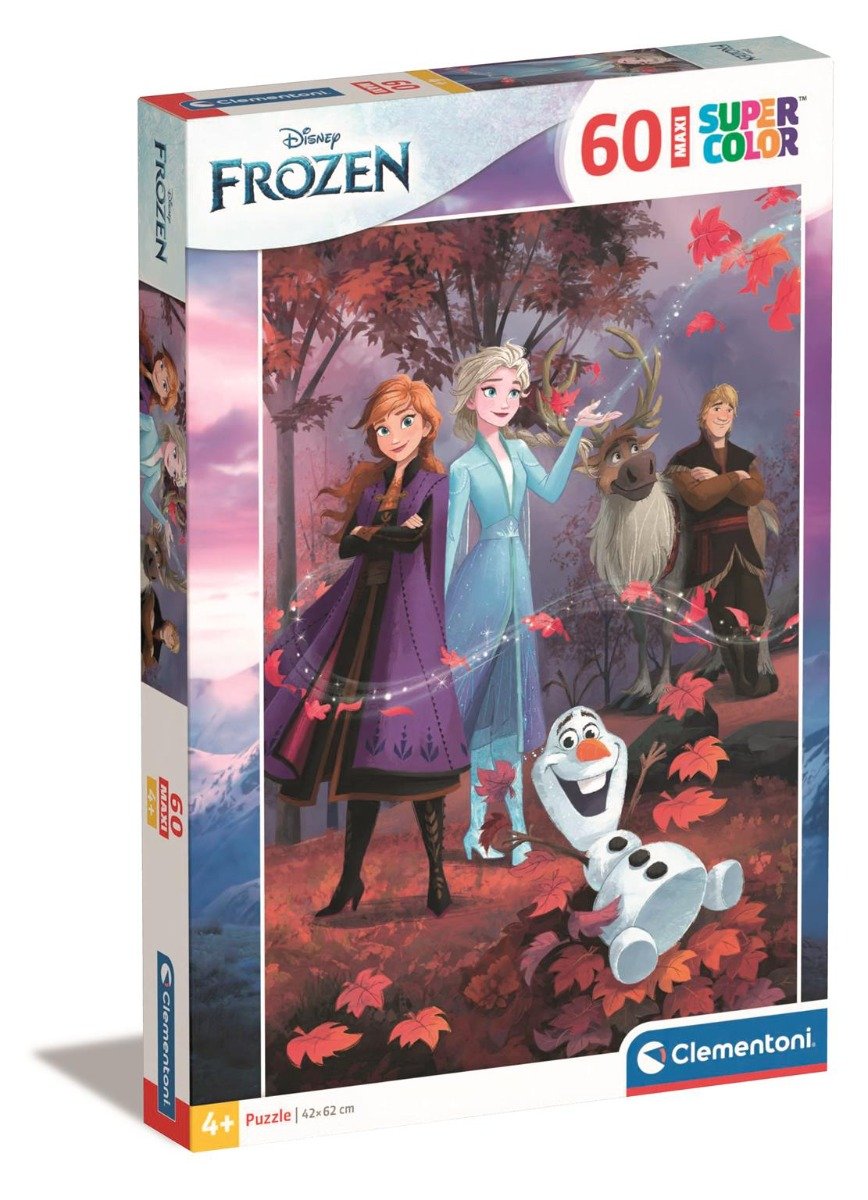 Puzzle Clementoni, Maxi, Disney Frozen, 60 piese Clementoni imagine 2022 protejamcopilaria.ro