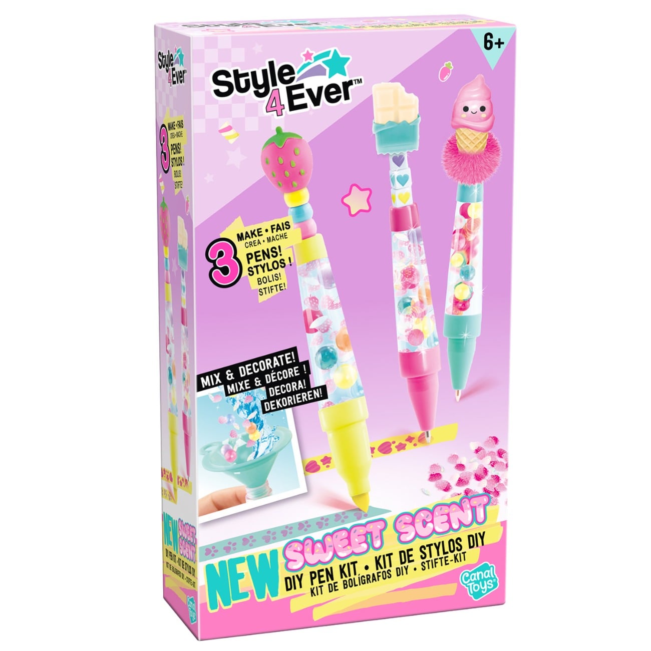 Set de creat 3 pixuri, Style 4 Ever, Sweet Scent