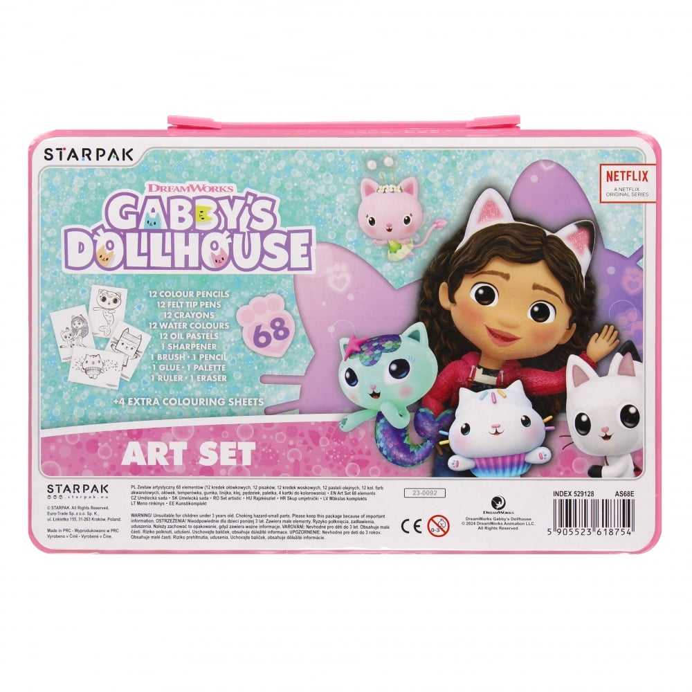 Set de pictura, Starpak, Gabbys Dollhouse, 68 buc